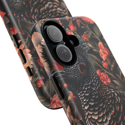 Tough Cases: Floral Design Phone Case, Stylish Protection for Your Phone, Unique Gift for Bird Lovers, Vibrant Floral Art, [...]