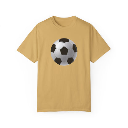 Dynamic Football Design - Sports Passion Energetic Unisex Garment-Dyed T-shirt