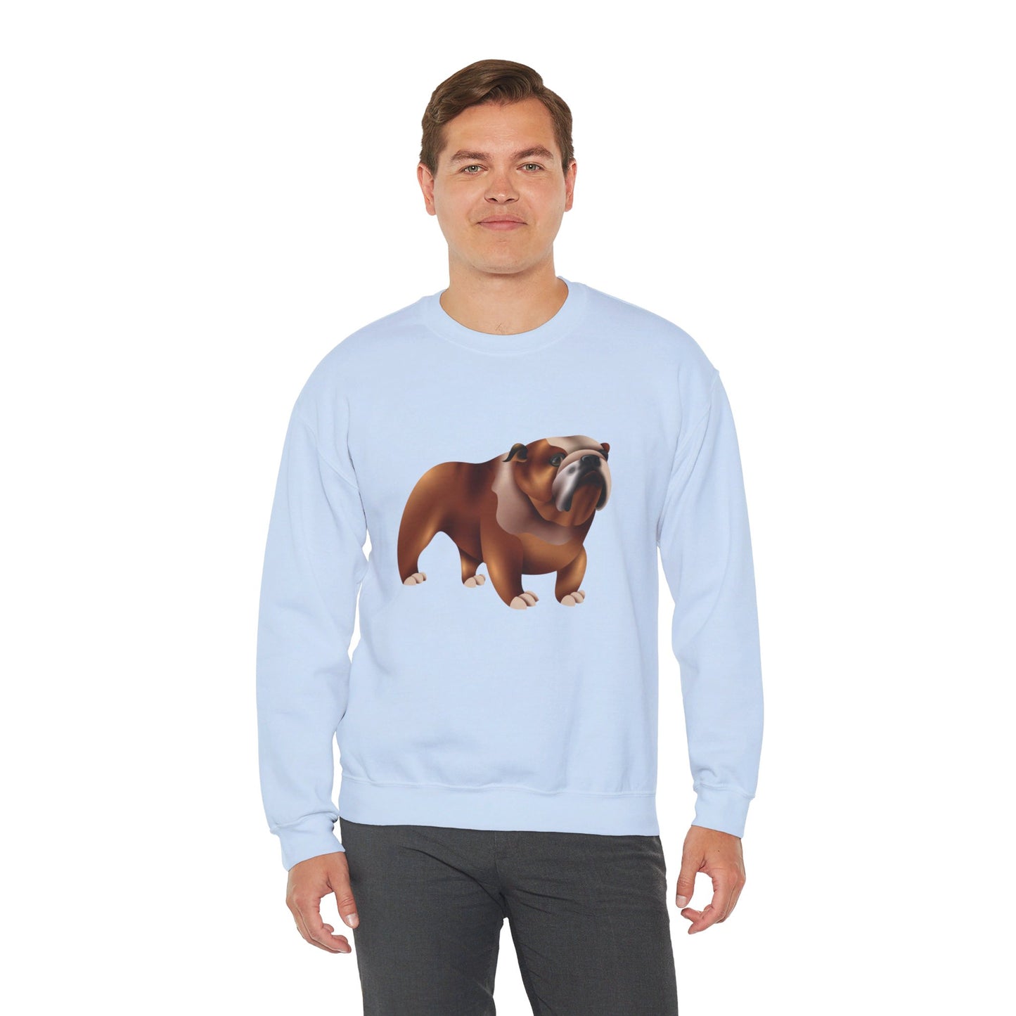 Unisex Heavy Blend™ Crewneck Sweatshirt Elegant - Adorable British Dog