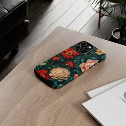 Floral Phone Case - Tough Cases, Vibrant Protection, Gift for Her, Cute Floral Design, Trendy Accessory, Perfect for Spring