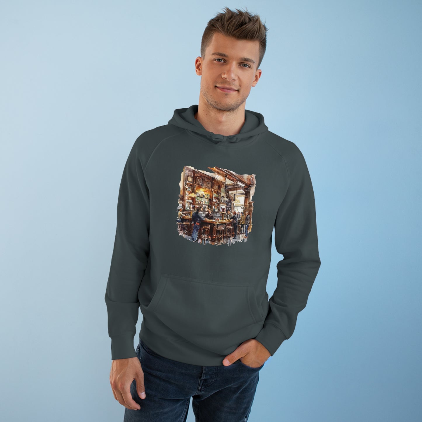 Unisex Hoodie - Timeless British Pub Atmosphere