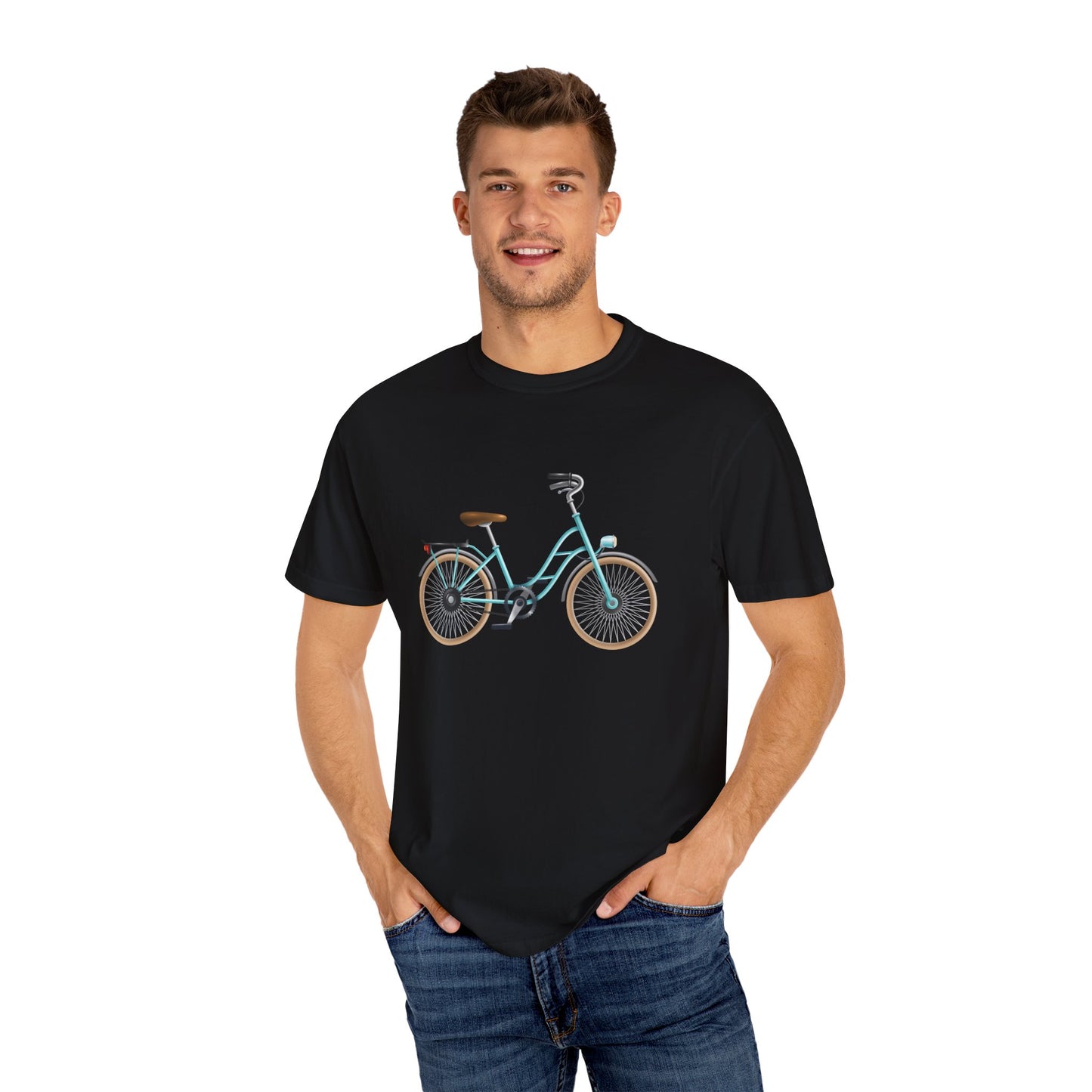 Unisex Garment-Dyed T-shirt - British Bicycle - Timeless Charm