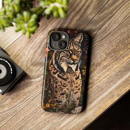 Wildlife Phone Case with Lynx Design, Tough Cases, Animal Lovers Gift, Nature Inspired Accessories, Unique Tech Protection