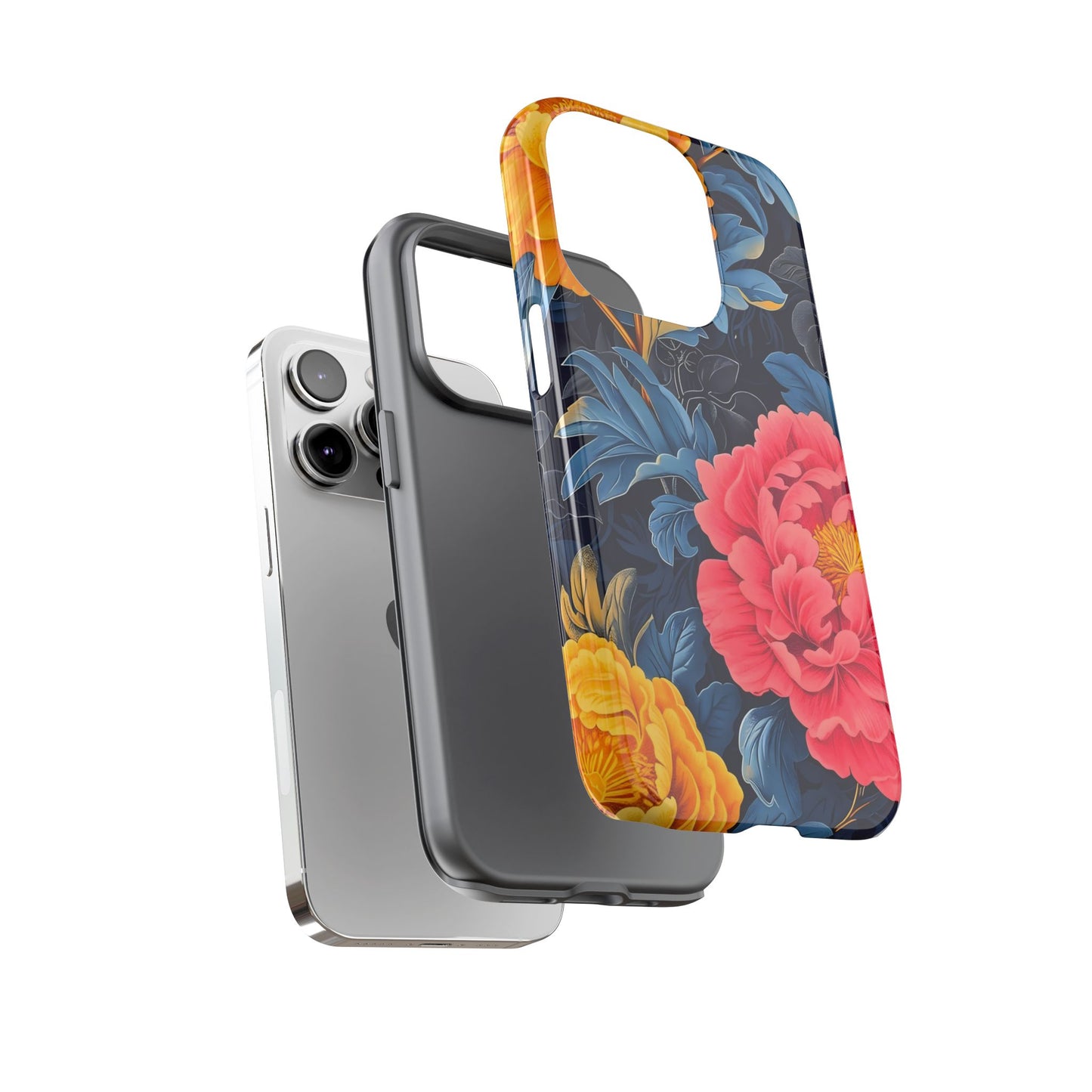 Floral Phone Case, Tough Cases, Stylish Mobile Cover, Gifts for Her, Phone Accessories, Unique Flower Design