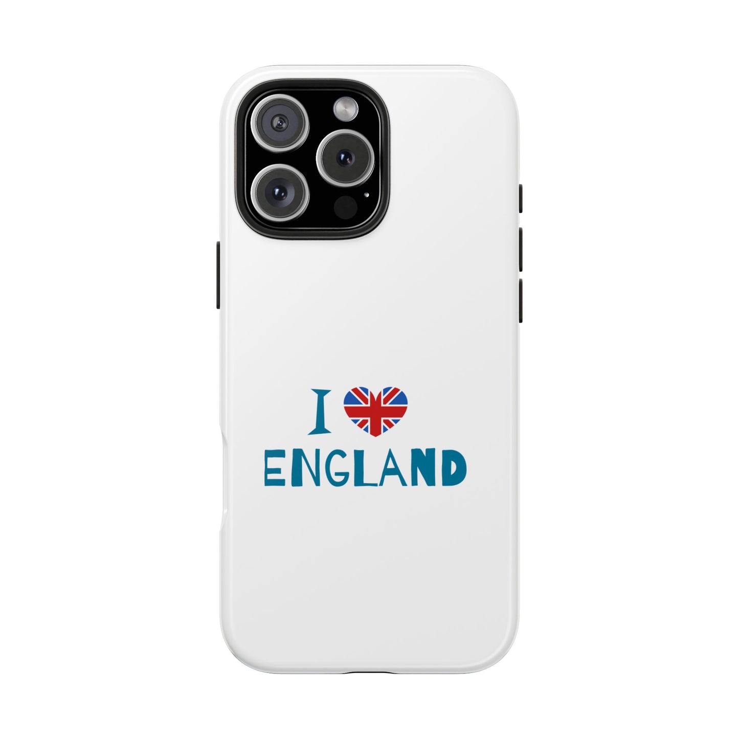 I Love England Tough Phone Cases | Travel Gifts, British Pride Accessories, Unique Phone Covers, Cute Holiday Gift, England Souvenirs