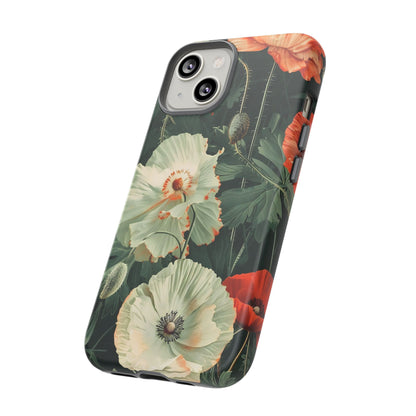 Floral Phone Case - Tough Cases, Botanical Design, Gift for Friends, Trendy Mobile Cover, Personalized Phone Accessory