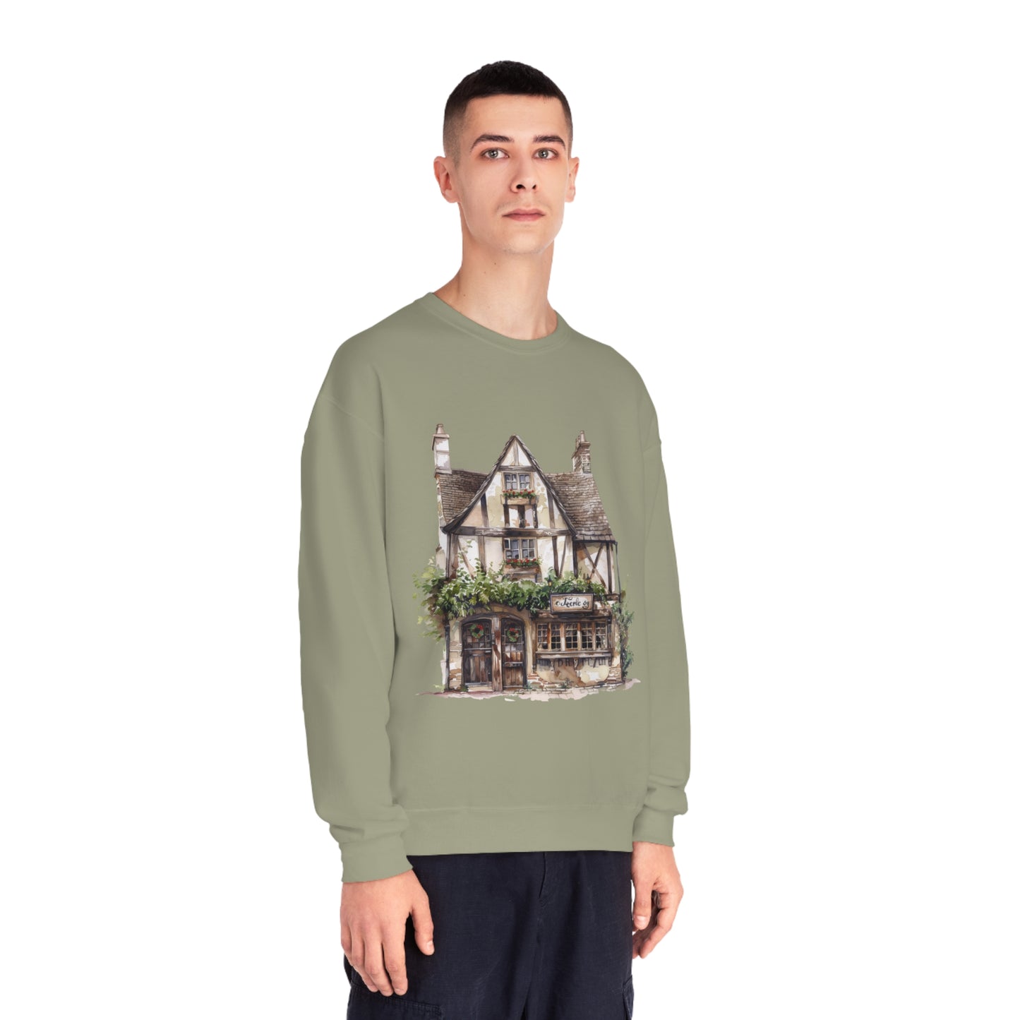 Unisex NuBlend® Crewneck Sweatshirt - British Historic House Classic Architectural Elegance