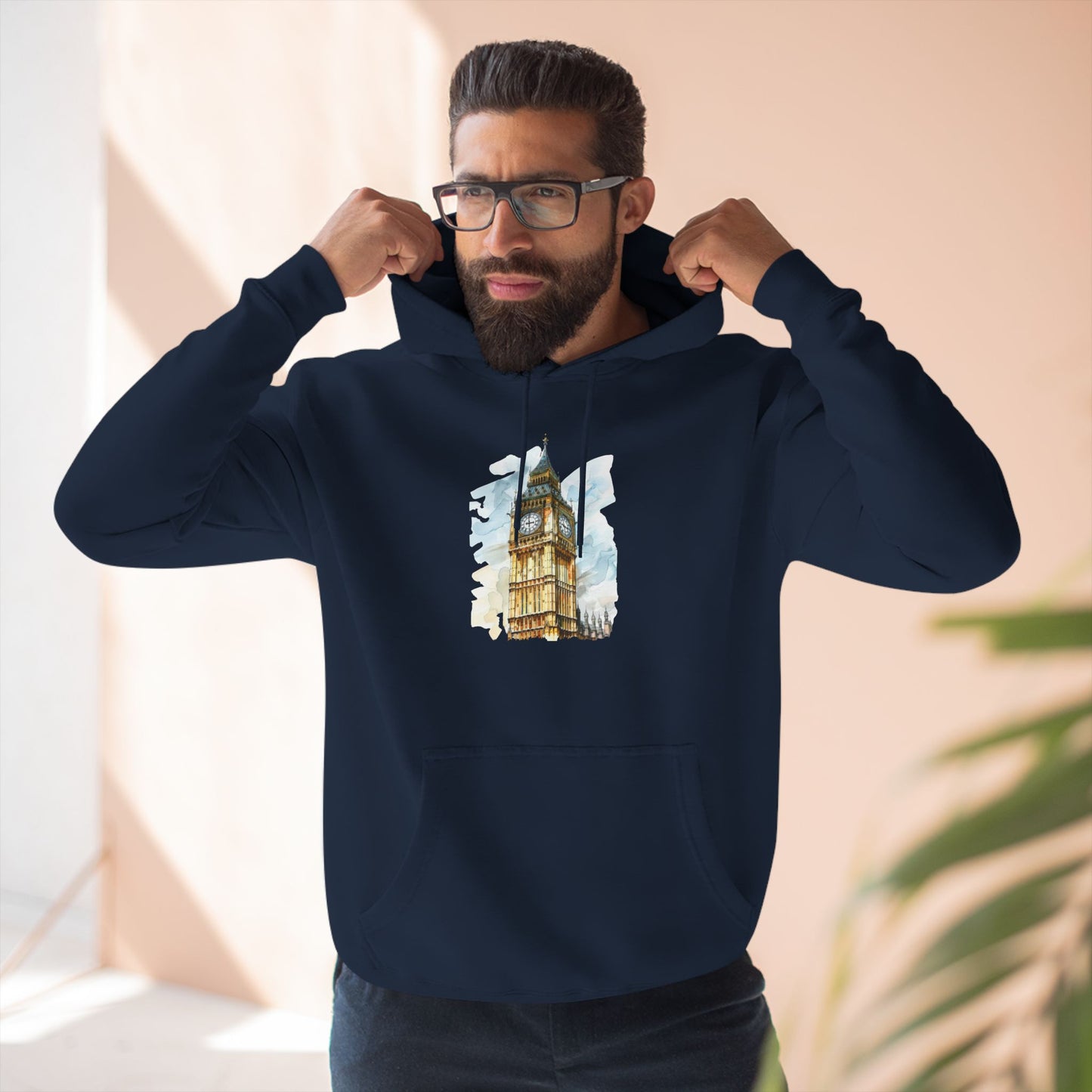 Three-Panel Fleece Hoodie - London’s Iconic Tower