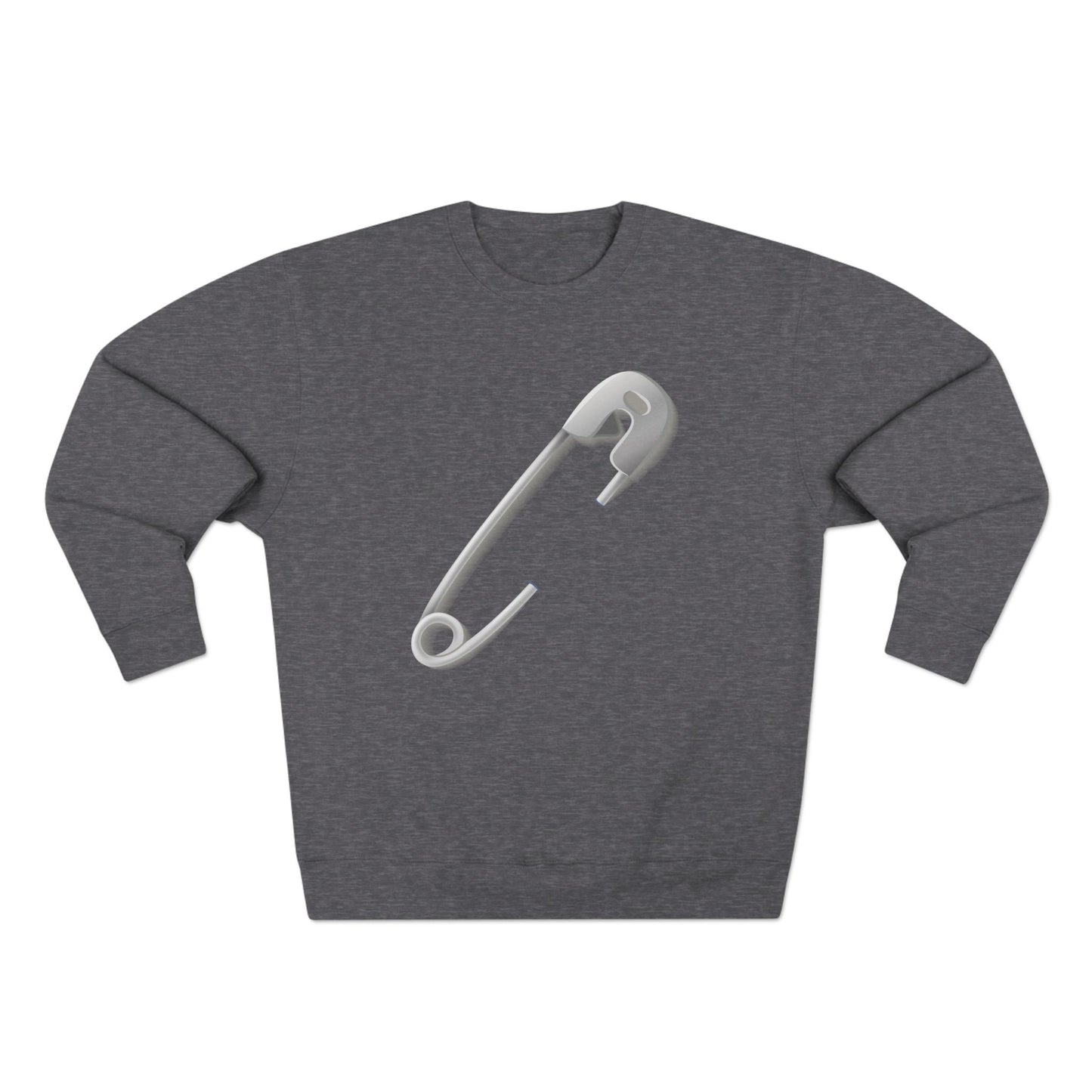 Unisex Crewneck Sweatshirt - Minimalist Safety Pin