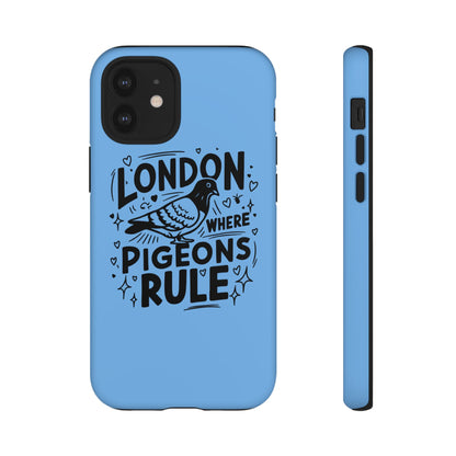 London Pigeon Phone Case, Urban Art Accessory, Tough Phone Cover, Gift for Bird Lovers, London Souvenir, Unique Cell Phone Case