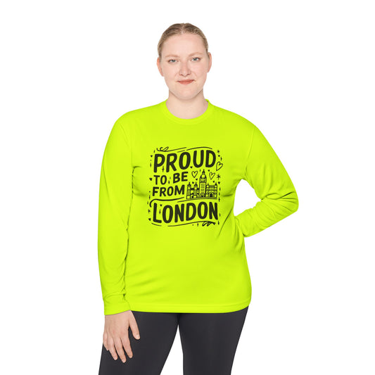 Long Sleeve Tee - Proud to be from London - Unisex Travel Fashion