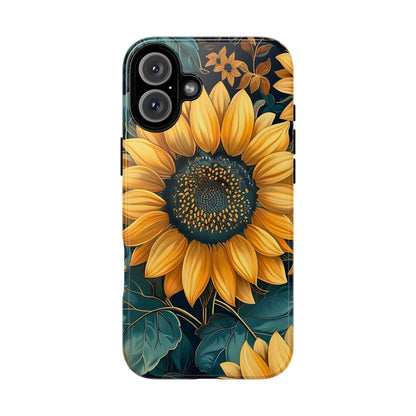 Sunflower Phone Case - Bright Floral Design, Stylish Tough Cover for Sunflower Lovers, Gift for Plant Enthusiasts, Mom Gift, Nature Lovers
