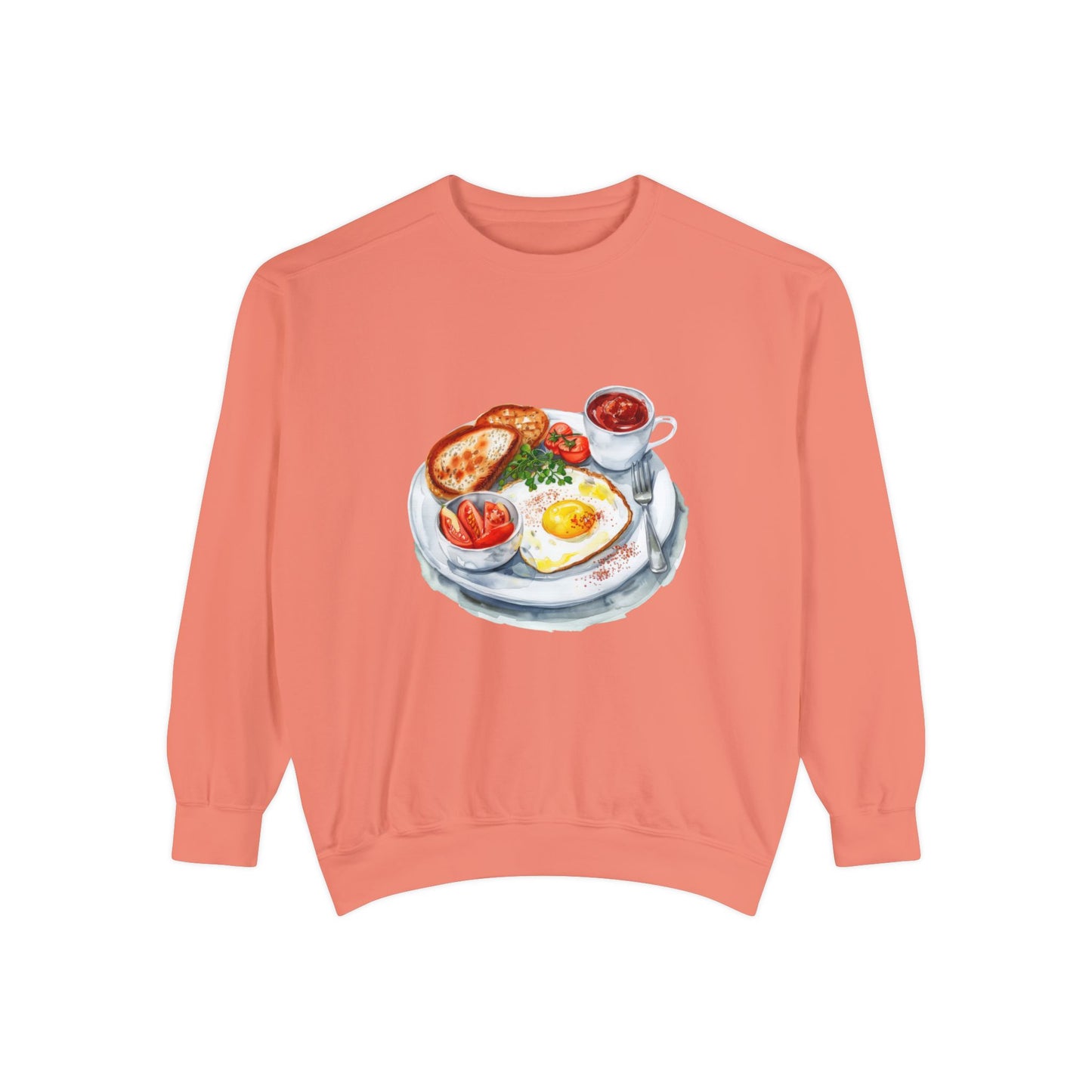 Unisex Garment-Dyed Sweatshirt - British Food Traditional Dishes and Culinary Delights