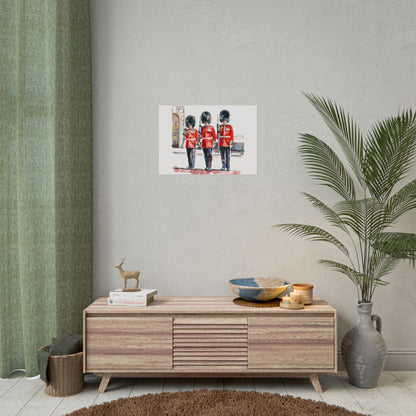 London Guard Roll-Up Posters, British Soldier Art Prints, Home Decor, Travel Gifts, Wall Art for Various Occasions