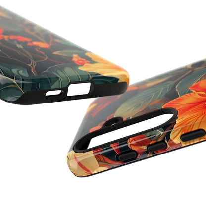 Tough Floral Phone Case | Tropical Vibe, Gift for Nature Lovers, Summer Beach Accessory, Floral Pattern, Trendy Phone Accessories
