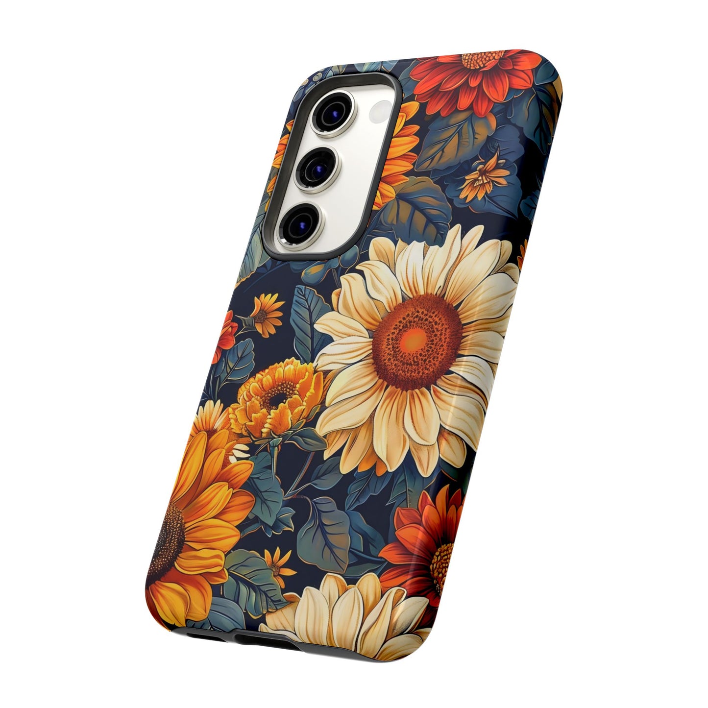 Floral Tough Phone Case | Sunflower Design, iPhone Cover, Protective Case, Gifts for Her, Floral Phone Accessory