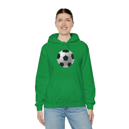 Unisex Heavy Blend™ Hooded Sweatshirt - Dynamic Football Design - Sports Passion and Energy