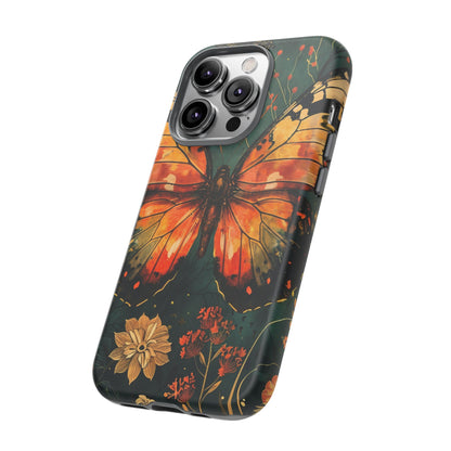 Butterfly Phone Case – Tough Cases for Nature Lovers, Floral Design, Butterfly Art, Unique Gift, Eco-Friendly Protection