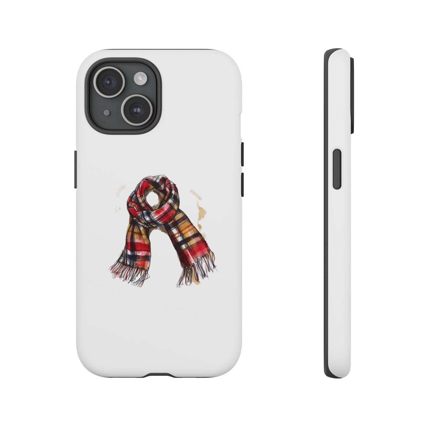 Stylish Phone Case with Cozy Scarf Design