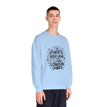 Unisex NuBlend® Crewneck Sweatshirt - Keep Calm and Love London Vibes