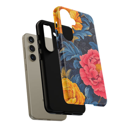 Floral Phone Case, Tough Cases, Stylish Mobile Cover, Gifts for Her, Phone Accessories, Unique Flower Design