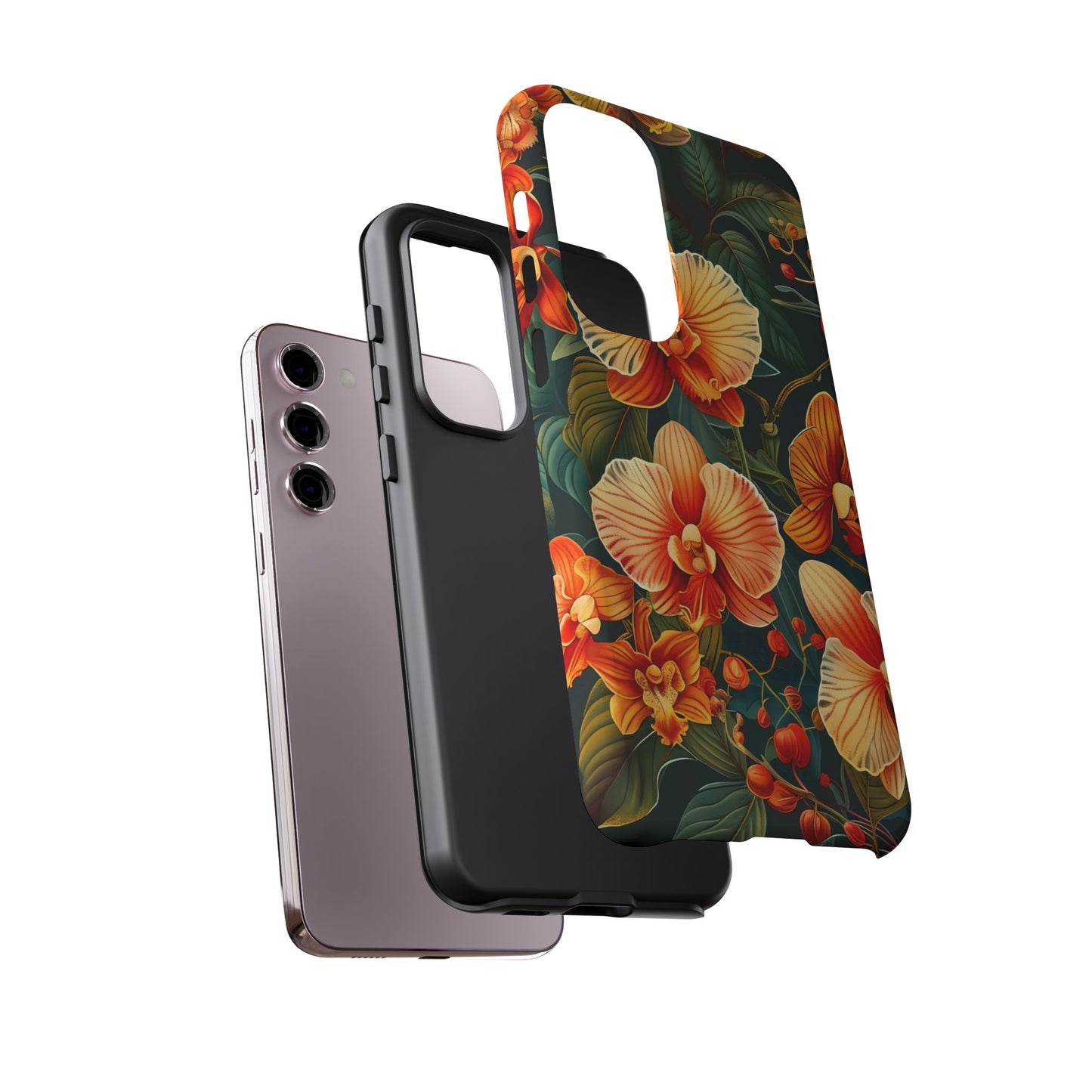 Floral Phone Case - Tough Cases, Protective Cover, Gift for Her, Smartphone Accessory, Floral Design, Nature-Inspired