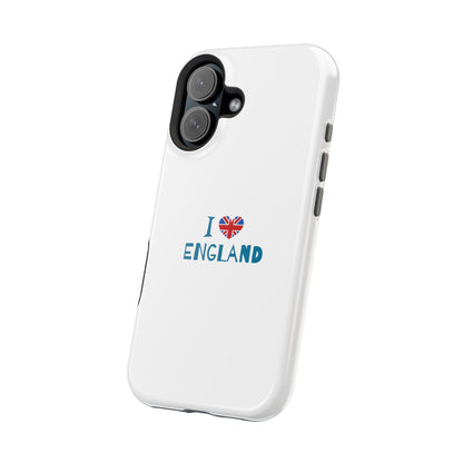 I Love England Magnetic Tough Cases, Phone Cover, Gift for Travelers, Souvenir, England Pride, Durable Phone Protection