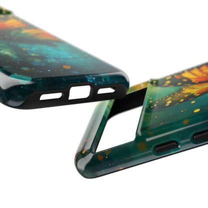 Colorful Butterfly Phone Case, Tough Cases for iPhone and Samsung, Cute Tech Accessories, Nature Lovers Gift, Vibrant Floral Design