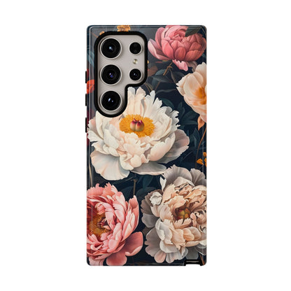 Floral Phone Case, Tough Phone Cover, Flower Design, Unique Gift for Her, Trendy Accessory, Spring Decor