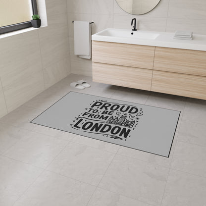Proud London Floor Mat, Home Decor, Entryway Mat, Gifts for London Lovers, UK Pride, Personalized Floor Rug