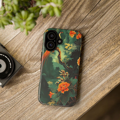 Tropical Phone Case - Colorful Floral Design, Phone Cover for Nature Lovers, Gift for Friends, iPhone & Android Compatible, Boho Style
