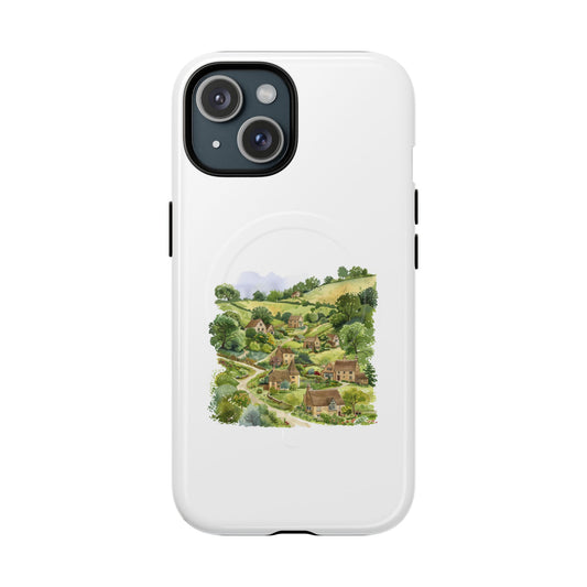 Countryside Scene Magnetic Phone Case, Nature Lover Gift, Customized Phone Cover, Outdoor Adventure Accessory, Eco-Friendly Design