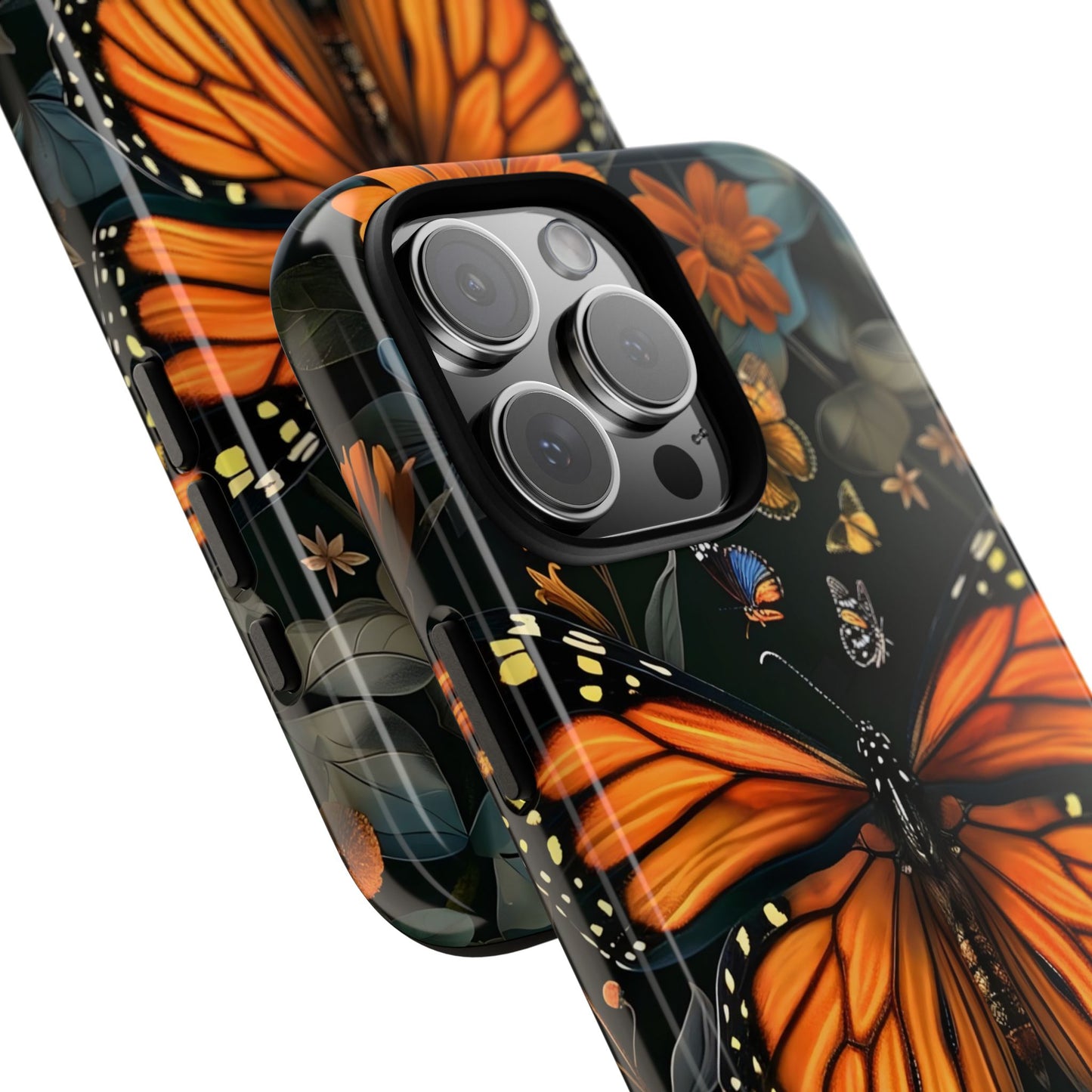 Monarch Butterfly Phone Case, Tough Cases, Nature Lover Gift, Floral Mobile Cover, Eco-Friendly Phone Accessory, Butterfly Design