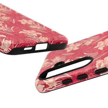 Floral Tough Phone Case - Durable, Stylish Accessory, Perfect Gift for Her, Floral Pattern, Customizable, Ideal for Daily Use