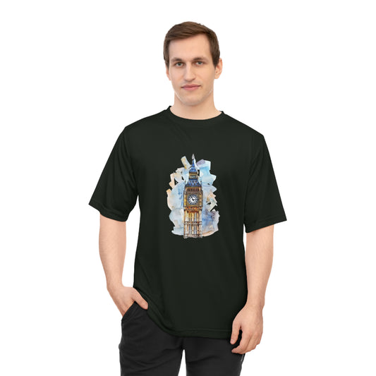 Unisex Zone Performance T-shirt - Iconic Big Ben Clock Tower Design