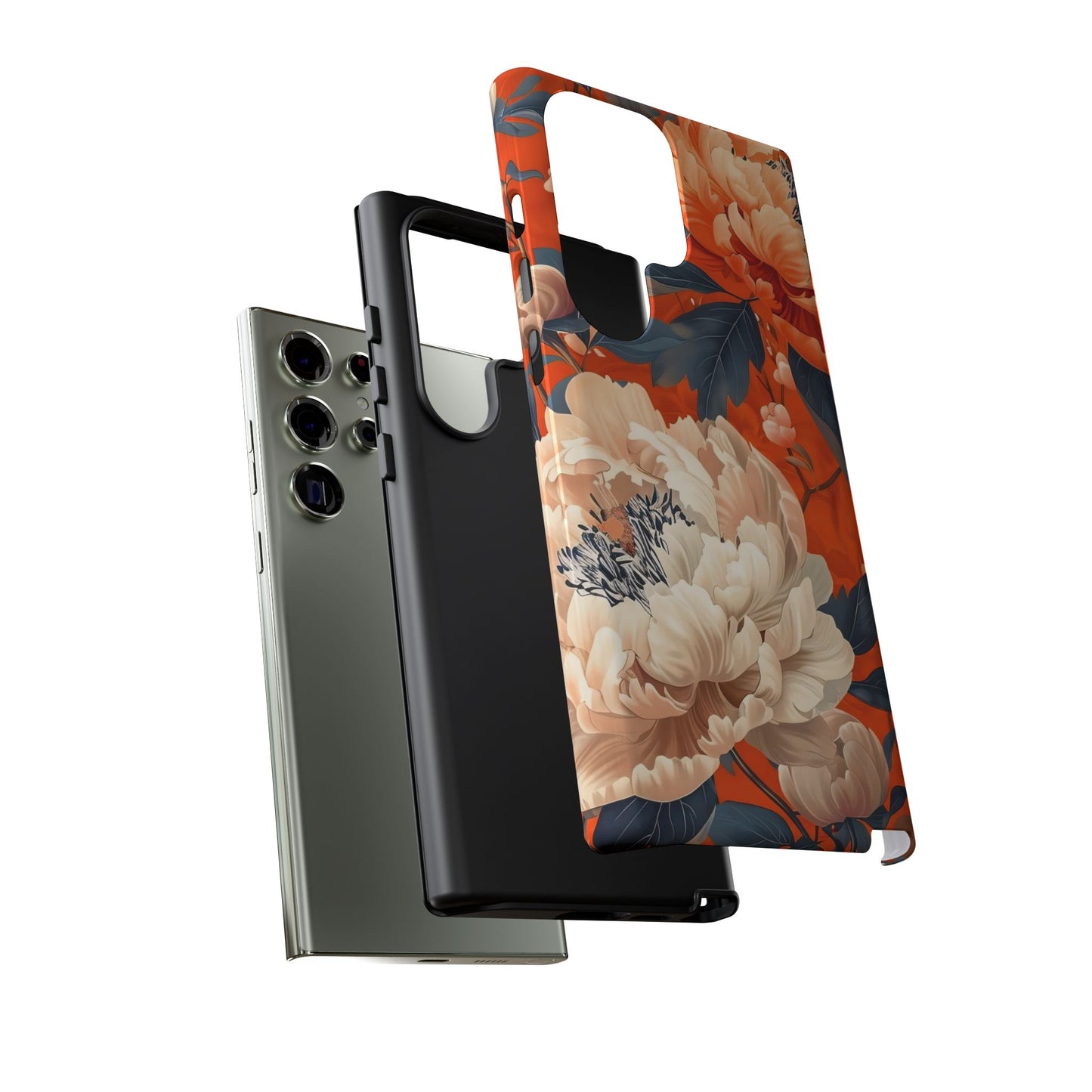 Floral Tough Case, Durable Floral Phone Case, Stylish Protection Case, Gift for Her, Spring Accessories, Mother’s Day Gift