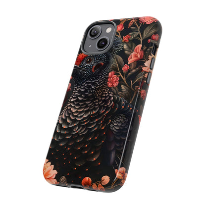 Tough Cases: Floral Design Phone Case, Stylish Protection for Your Phone, Unique Gift for Bird Lovers, Vibrant Floral Art, [...]