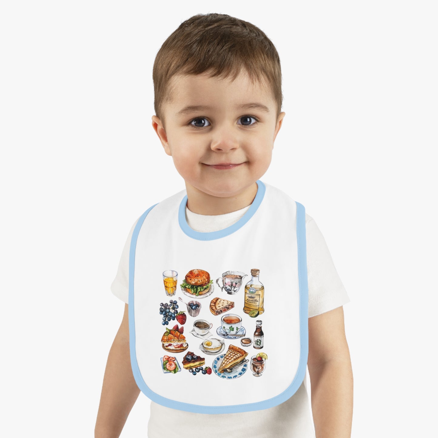 Cute Foodie Baby Bib, Adorable Baby Accessory, Perfect for Gift, Dining Essential, Child-friendly Design