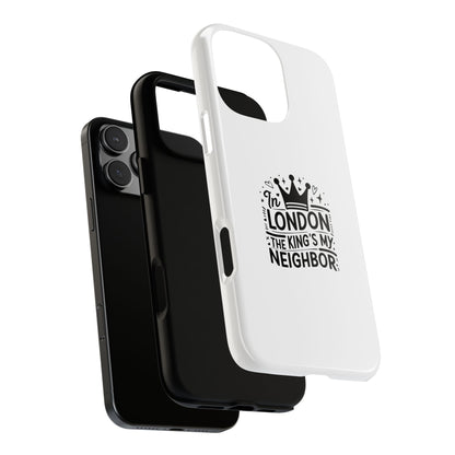 London-Themed Tough Phone Case - Chic & Stylish Protection