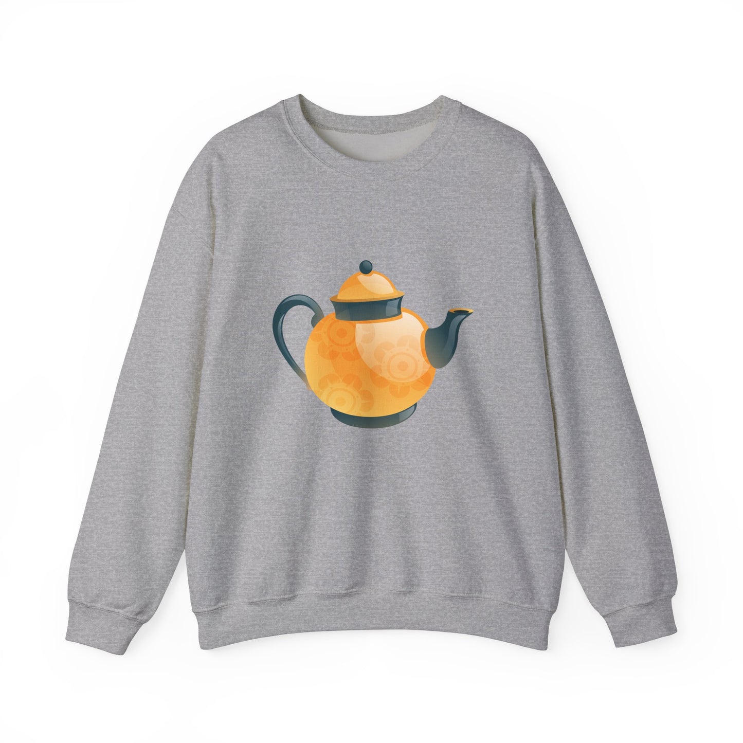 Unisex Heavy Blend™ Crewneck Sweatshirt Trendy - Classic British Tea Kettle