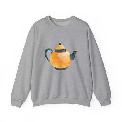 Unisex Heavy Blend™ Crewneck Sweatshirt Trendy - Classic British Tea Kettle