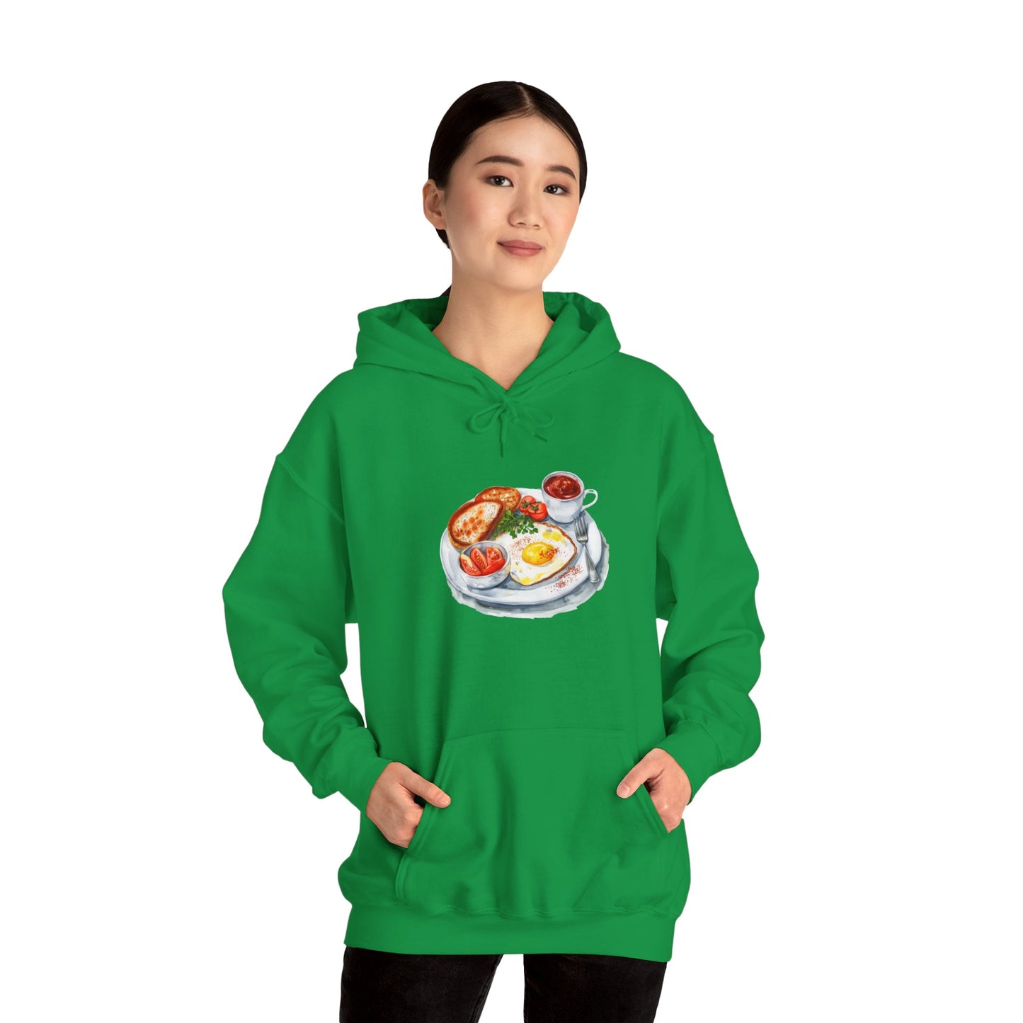 Unisex Heavy Blend™ Hooded Sweatshirt - Dine Like a Monarch - Classic Royal Dishes of Britain