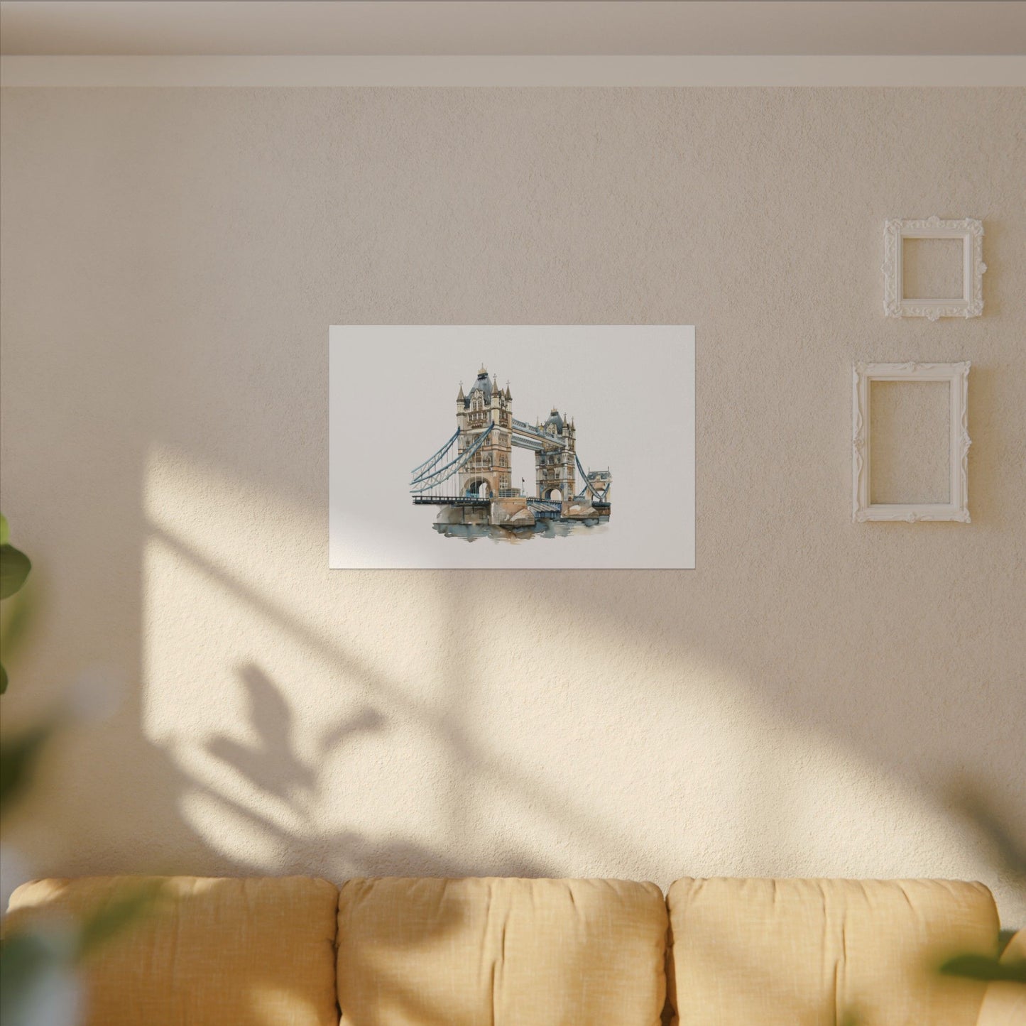 London Bridge Matte Canvas Wall Art, Elegant Home Decor, Unique Gift for Art Lovers, Travel Enthusiast Wall Decor, Modern Aesthetic