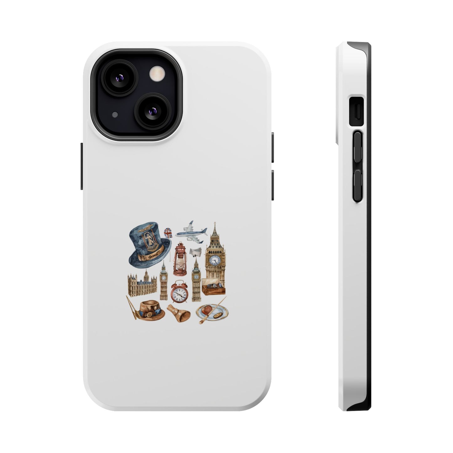 London Theme Magnetic Tough Cases, Phone Covers, Unique Gifts for Travelers, Travel Accessories, London Souvenirs