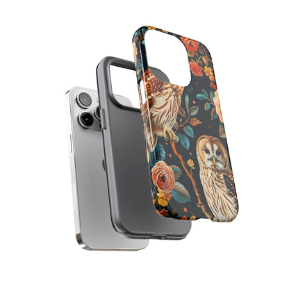 Owl Phone Case with Floral Design, Tough Phone Cover for Nature Lovers, Gift for Bird Enthusiasts, Stylish Protection for Smartphones, [...]