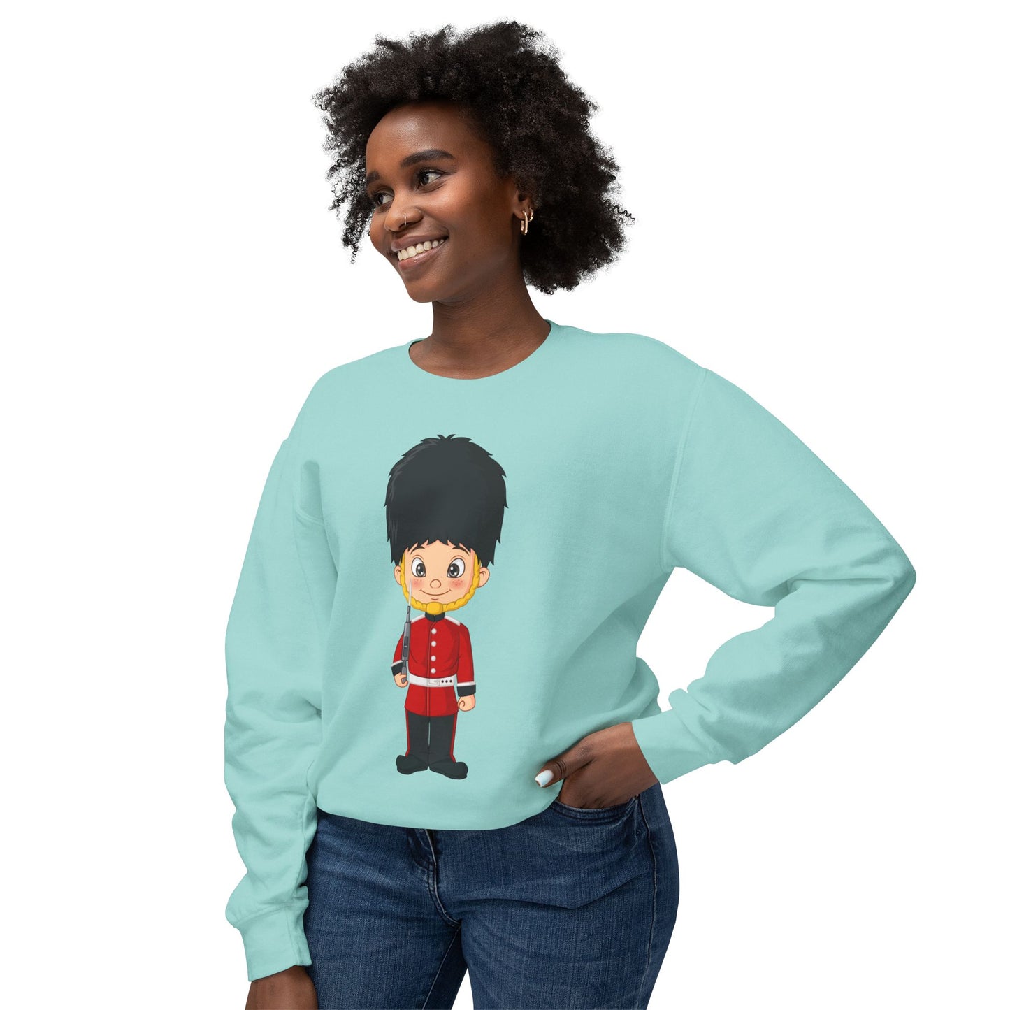 Unisex Lightweight Crewneck Sweatshirt - London’s Finest - The Royal Guard