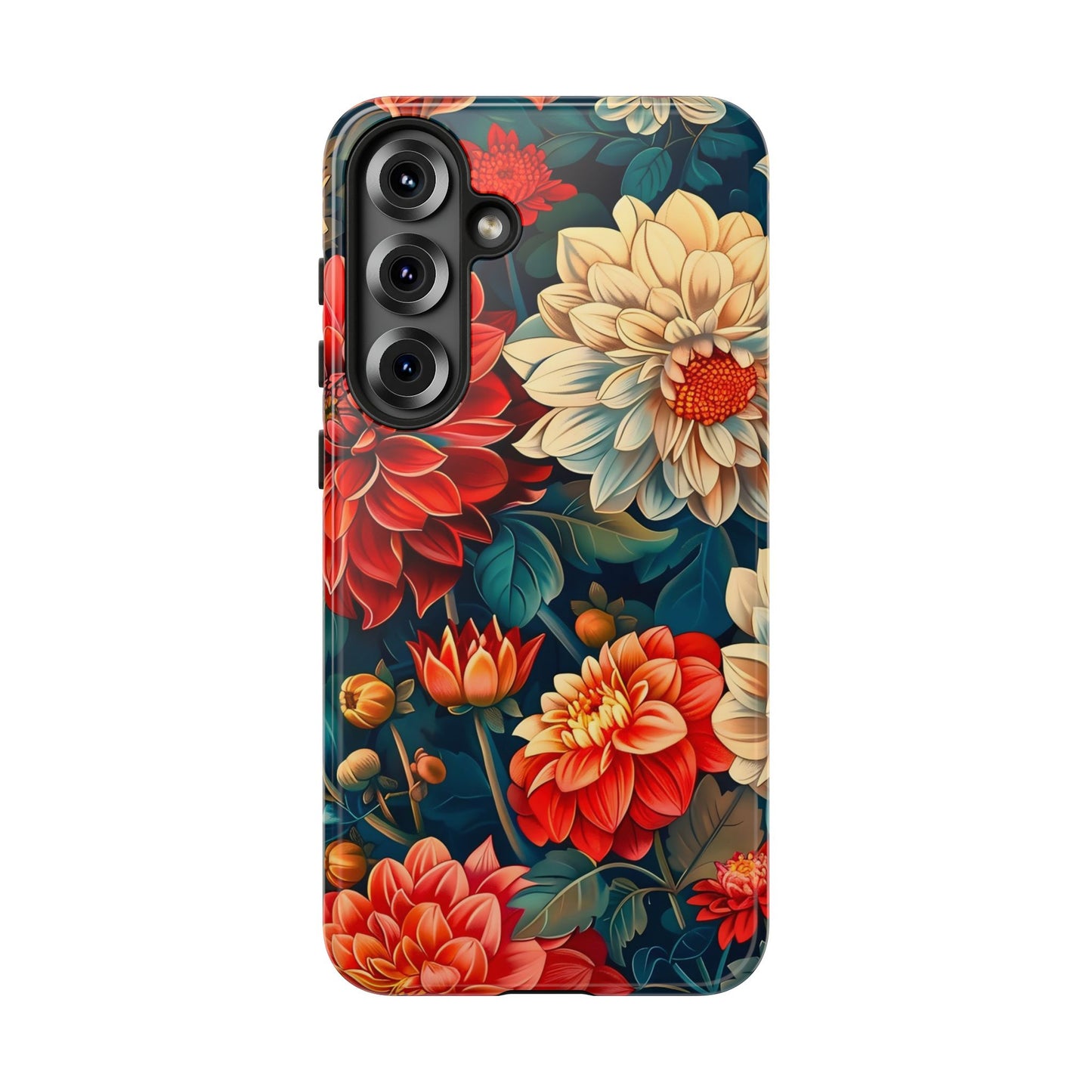 Floral Phone Case - Vibrant Tough Cases, Stylish Floral Cell Phone Cover, Gift for Her, Trendy Phone Accessory, Flower Design