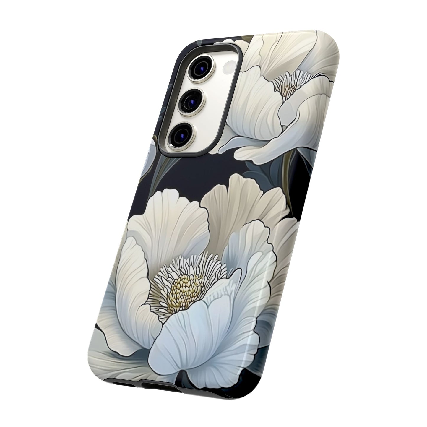 Floral Phone Case, Tough Cases for Women, Stylish Phone Cover, Floral Design Phone Protector, Nature Inspired Tech Accessories