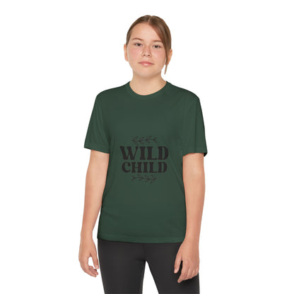 Wild Child -Youth Competitor Tee - Playful Athletic Shirt for Adventurous Kids