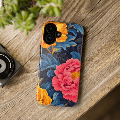Floral Phone Case, Tough Cases, Stylish Mobile Cover, Gifts for Her, Phone Accessories, Unique Flower Design
